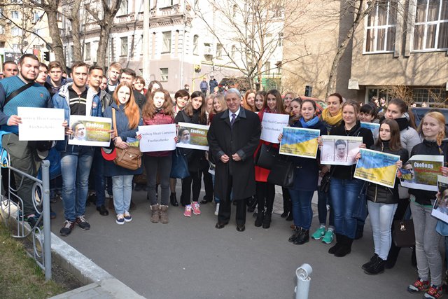 Акція на підтримку Надії Савченко 10.03.2016