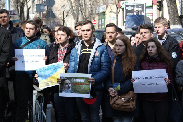 Акція на підтримку Надії Савченко 10.03.2016