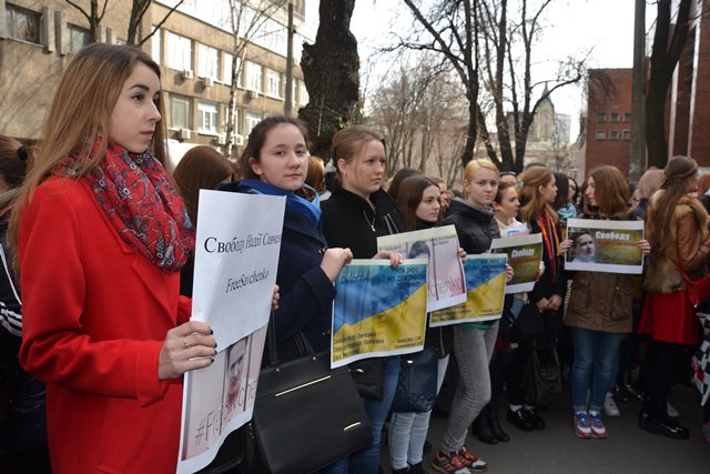 Акція на підтримку Надії Савченко 10.03.2016